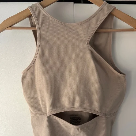 Colsie Beige Bodysuit with Cutout Design - Picture 4 of 7
